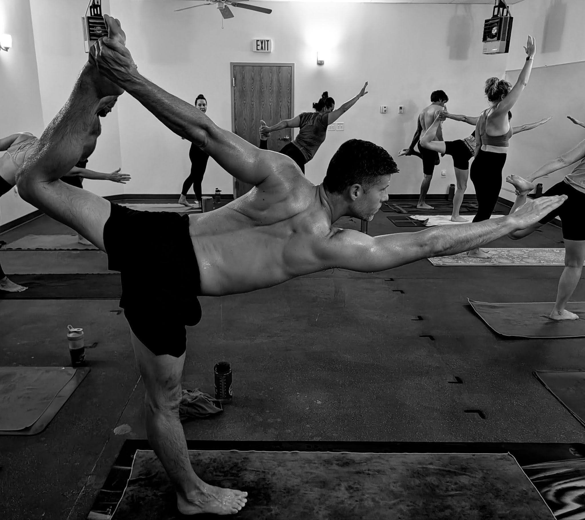 LYL 26 & 2 class at Lava Yoga Lawrence